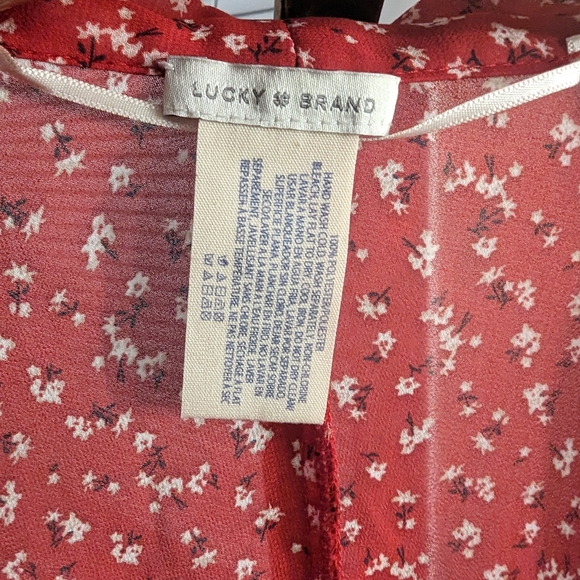 Lucky Brand Red Kimono - Picture 3 of 4
